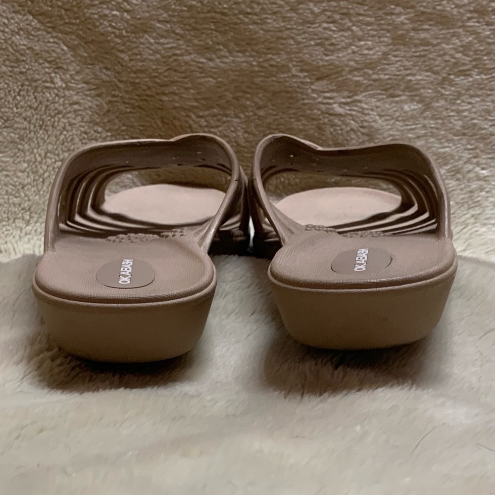 Okabashi orthopedic slipper sandals beige L. - Picture 3 of 6